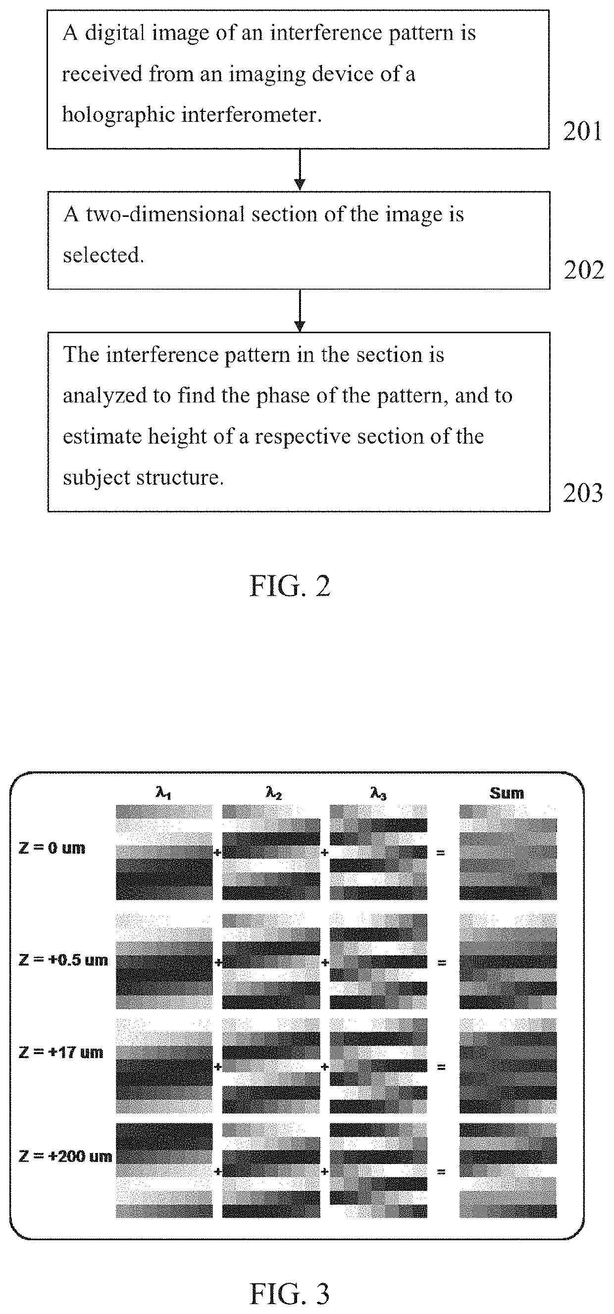 Methods and systems of holographic interferometry