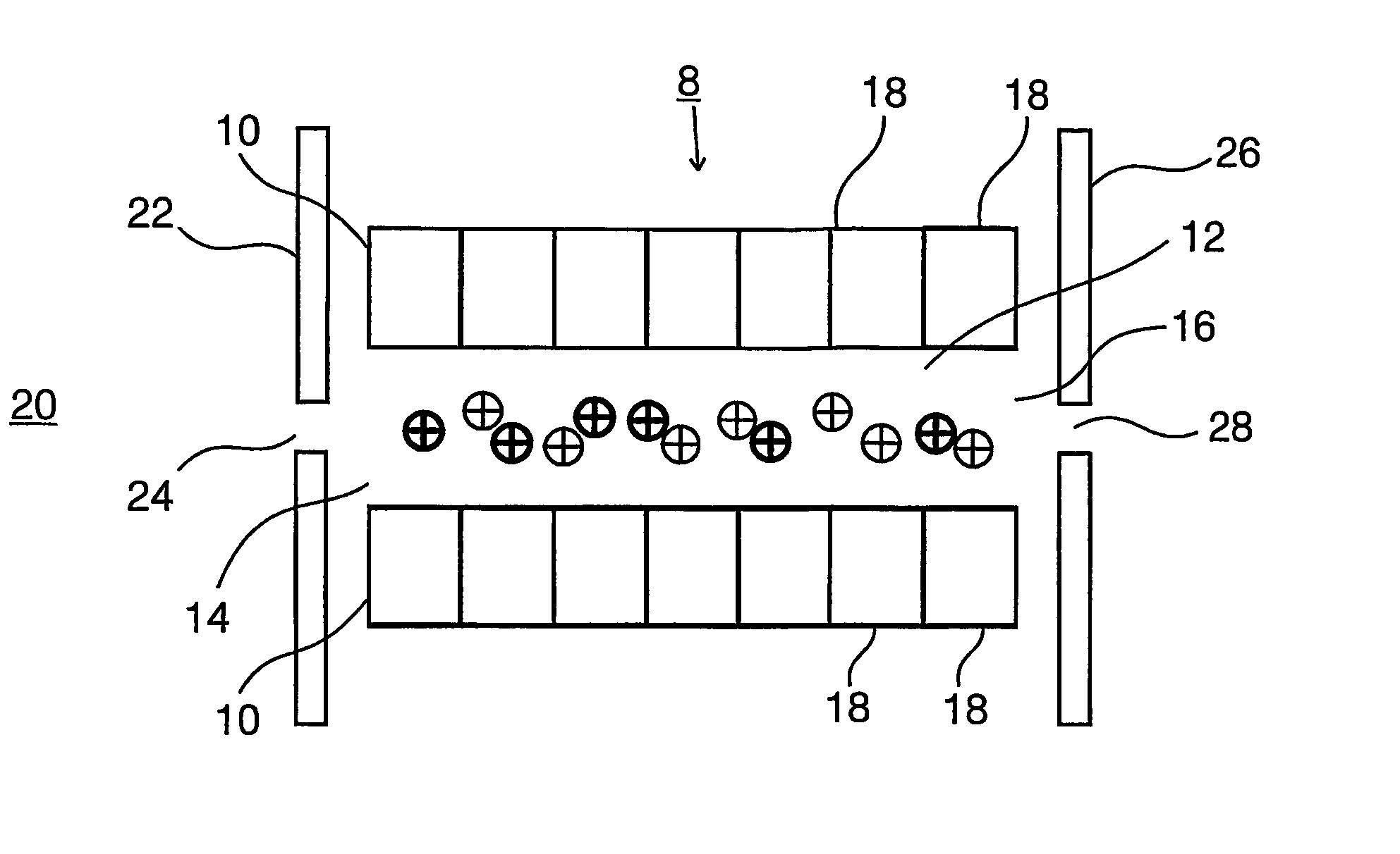 FAIMS apparatus and method for separating ions in the gas phase