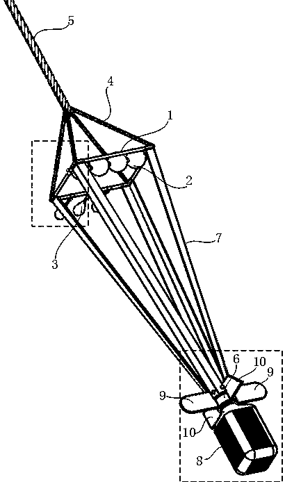 A net for sampling microplastics in surface water