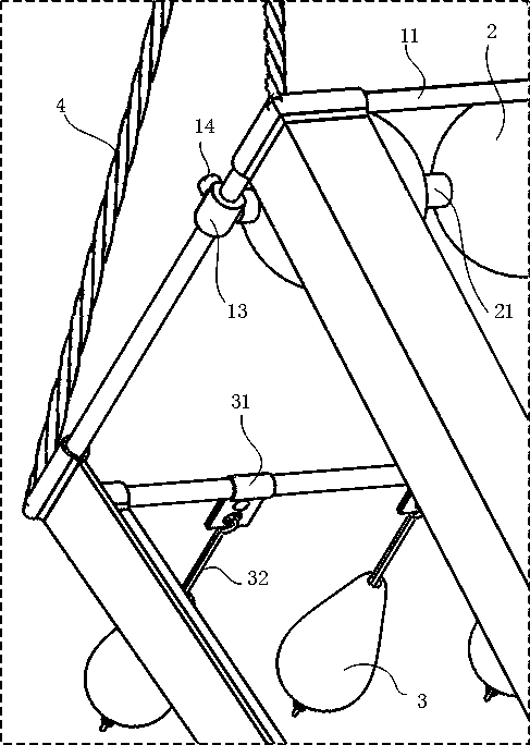 A net for sampling microplastics in surface water