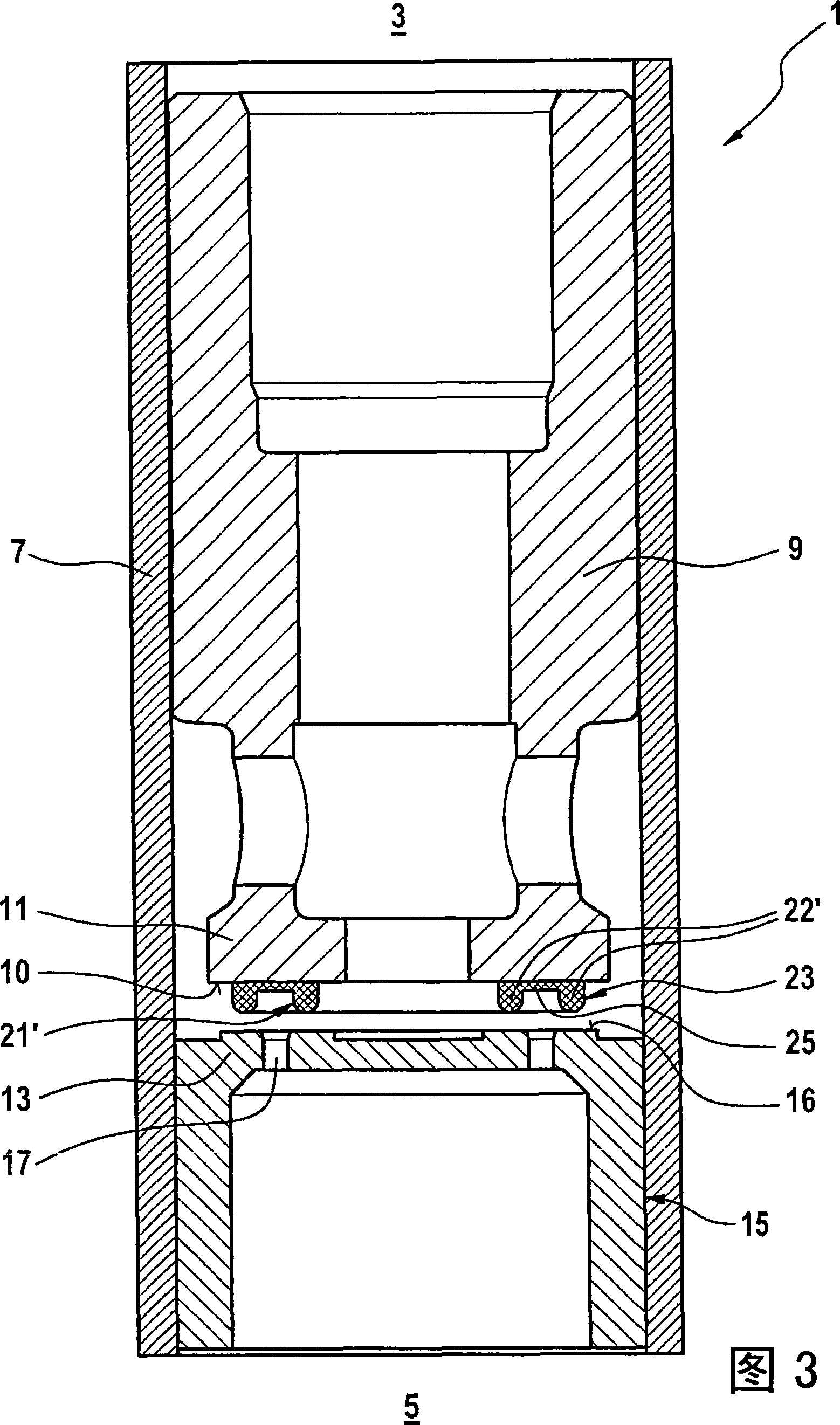 Valve module for supplying in particular gaseous media