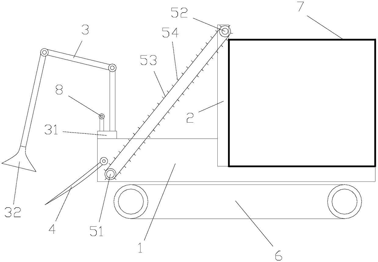 Crawler garbage conveying sanitation robot and control method thereof