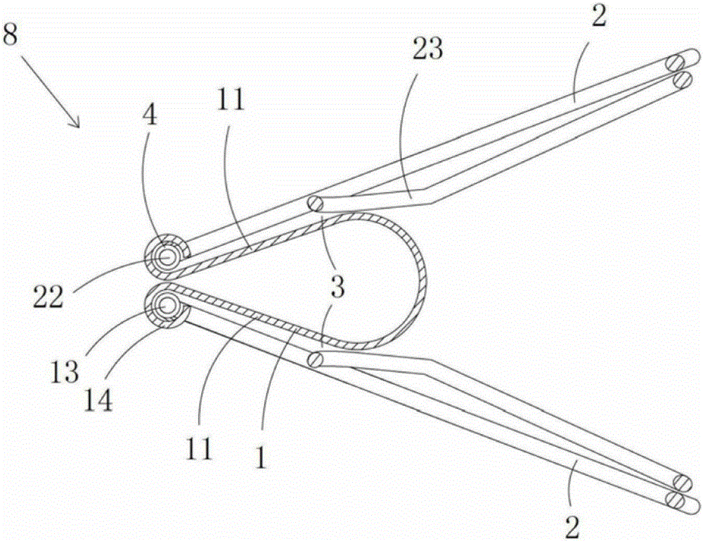 Wired electric appliance with binder clip