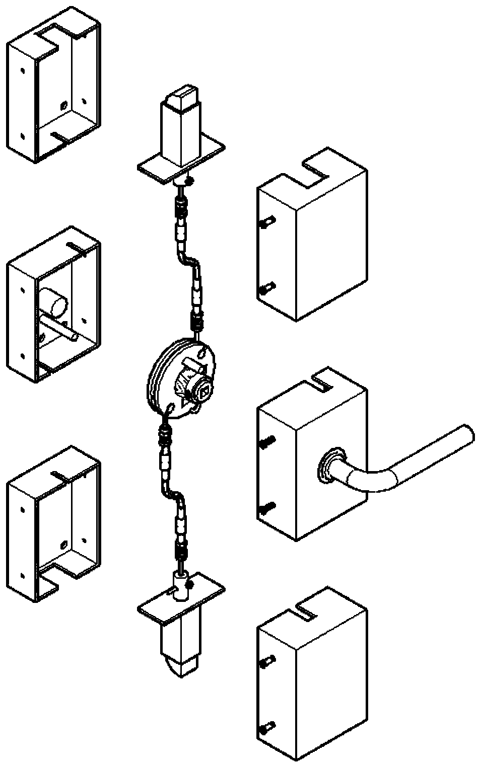 Door lock device of super-large door