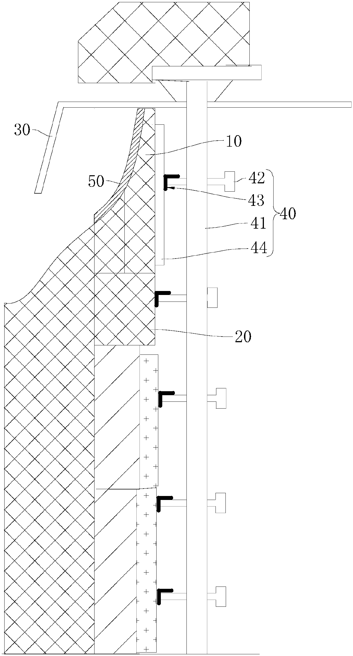 Method for replacing pool wall brick of glass melting furnace