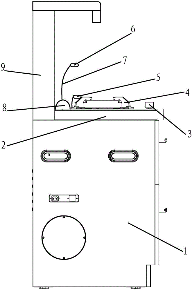 Induction control pot system of stove body and action method of sensing control pot system