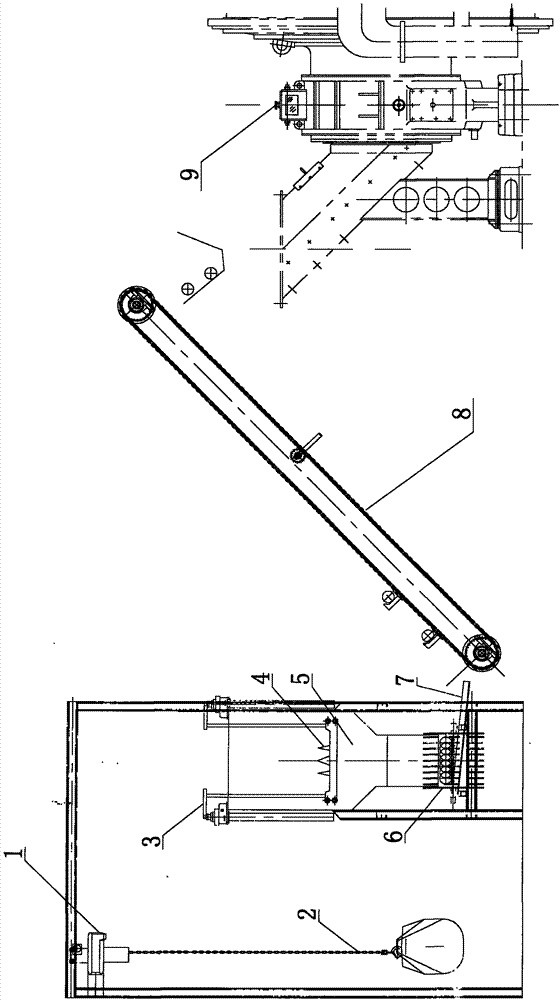 Automatic ball filling machine for ball mill