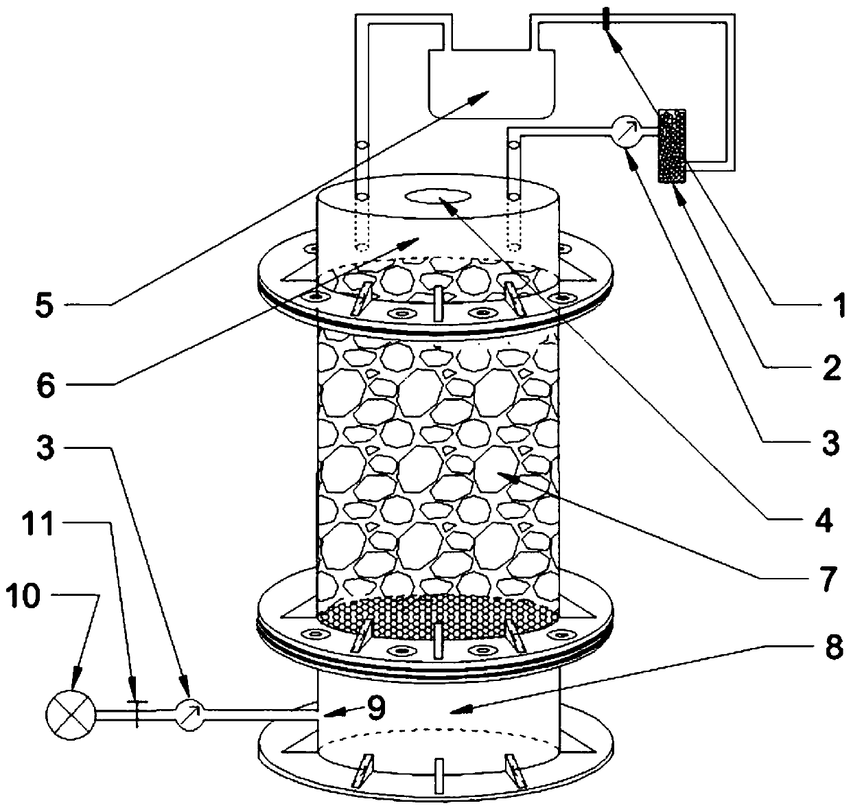 A closed-loop method and device for measuring radon exhalation rate in emanation medium
