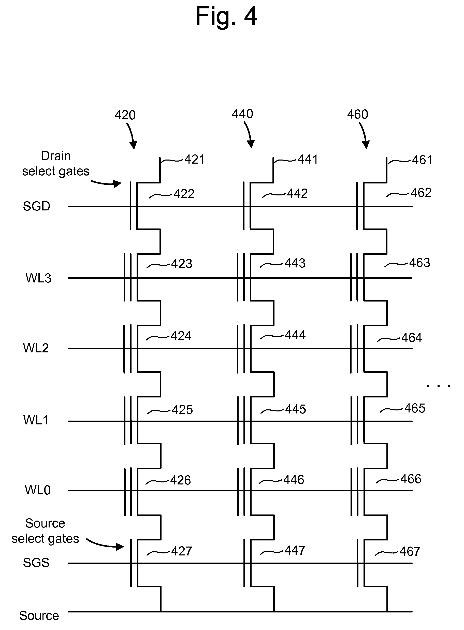 Method for increasing programming speed for non-volatile memory by applying counter-transitioning waveforms to word lines