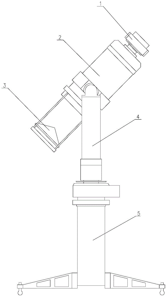 Method and system for measuring atmospheric refraction value at large zenith distance