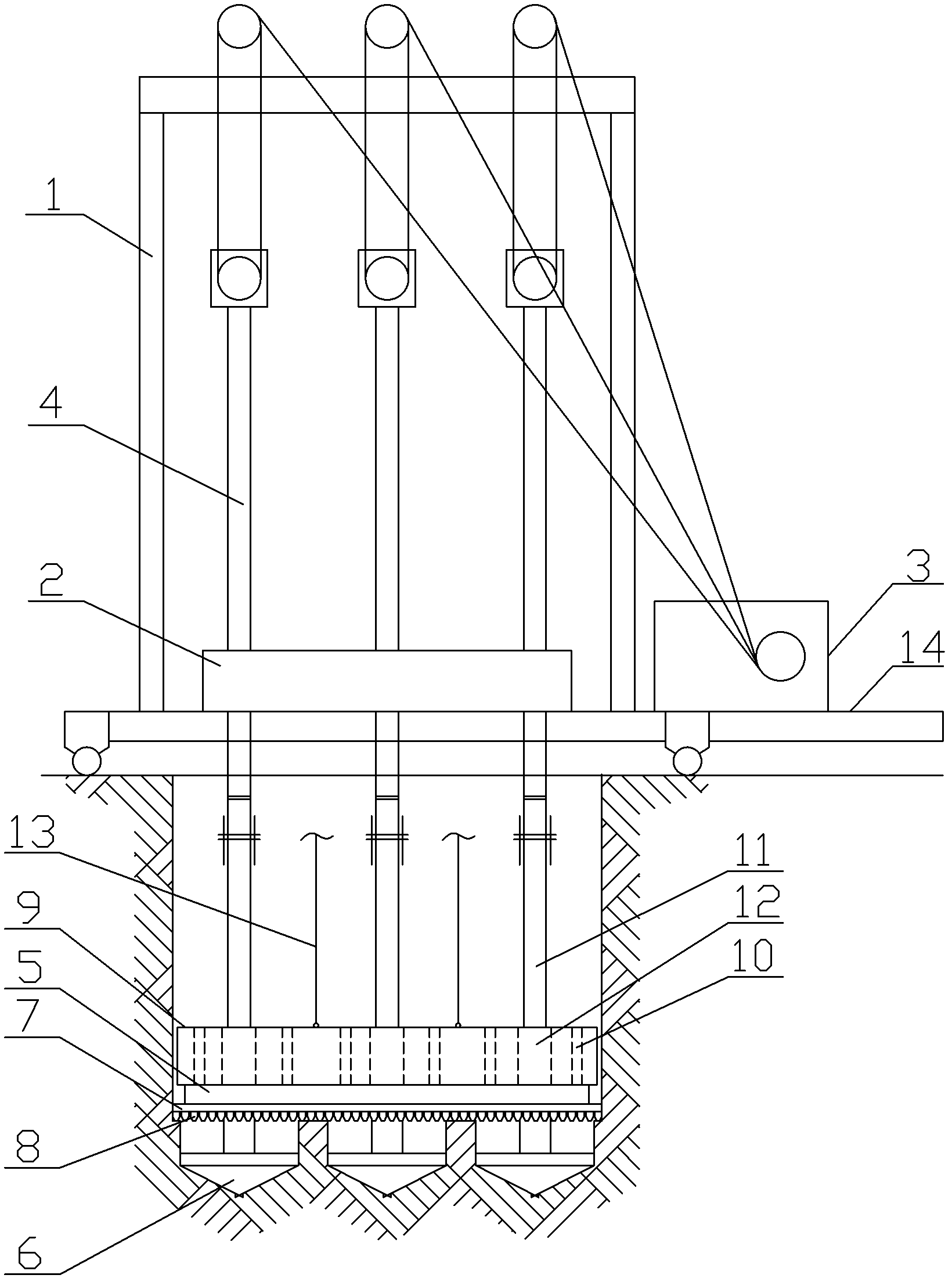 Multi-bit convolution punching/tamping engineering groover