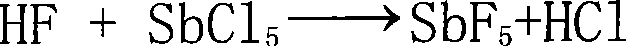 Method for preparing antimony pentafluoride