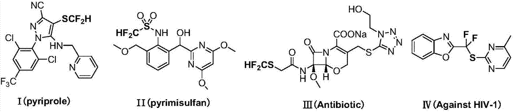 Preparation method for difluoromethyl-substituted sulfoaryl sulfonate