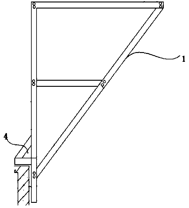 Construction method for tool-type all-steel construction platform of elevator shaft