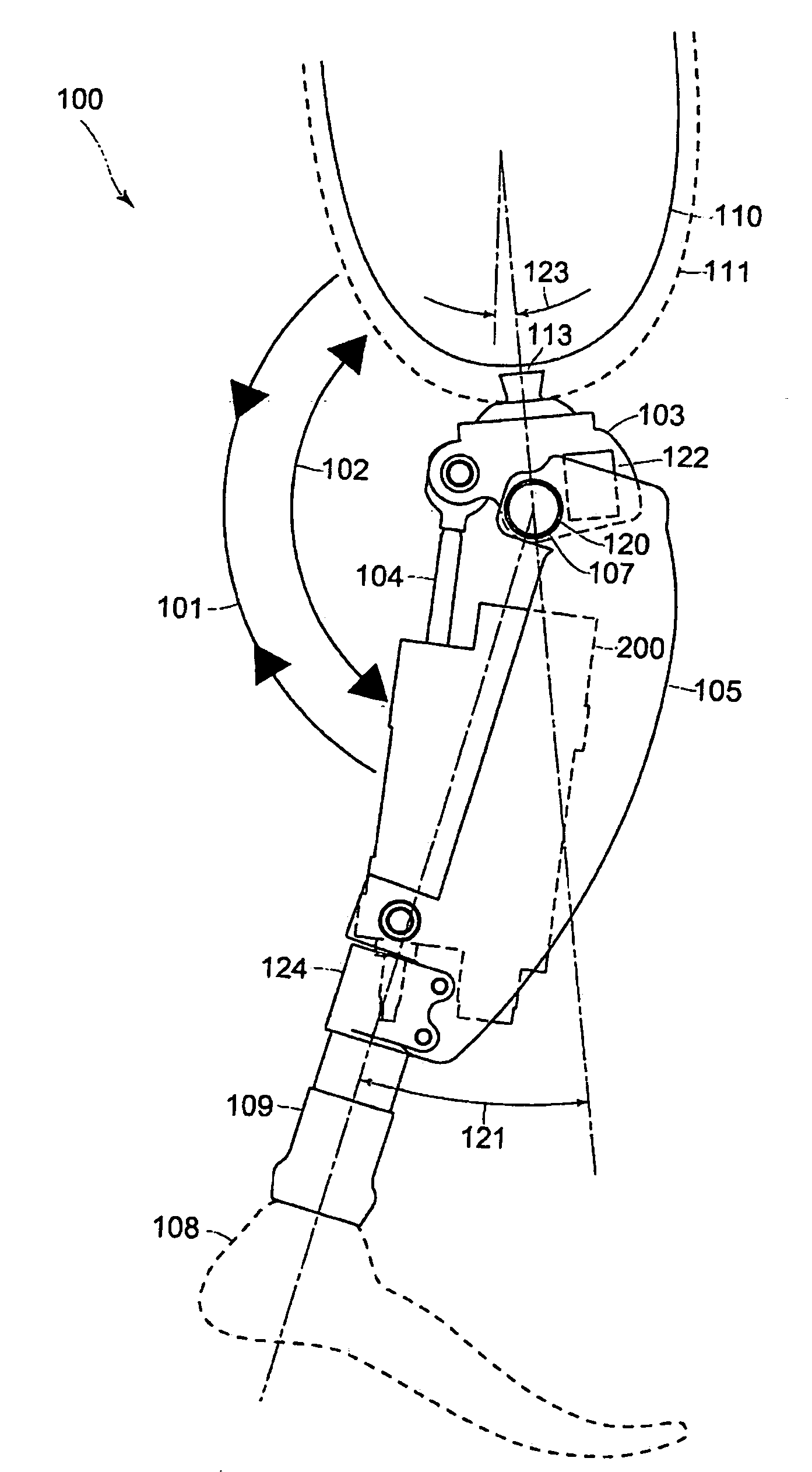 Semi-actuated transfemoral prosthetic knee