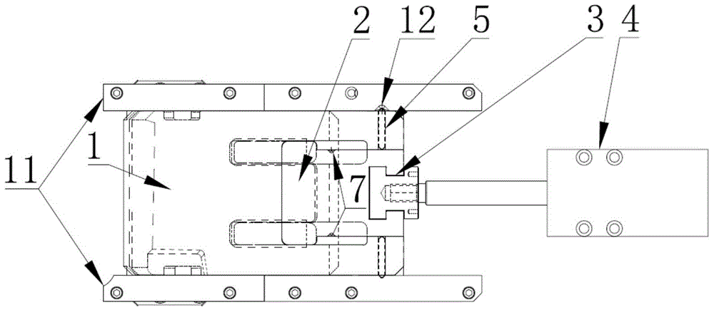 Core-pulling self-locking mechanism of injection mold