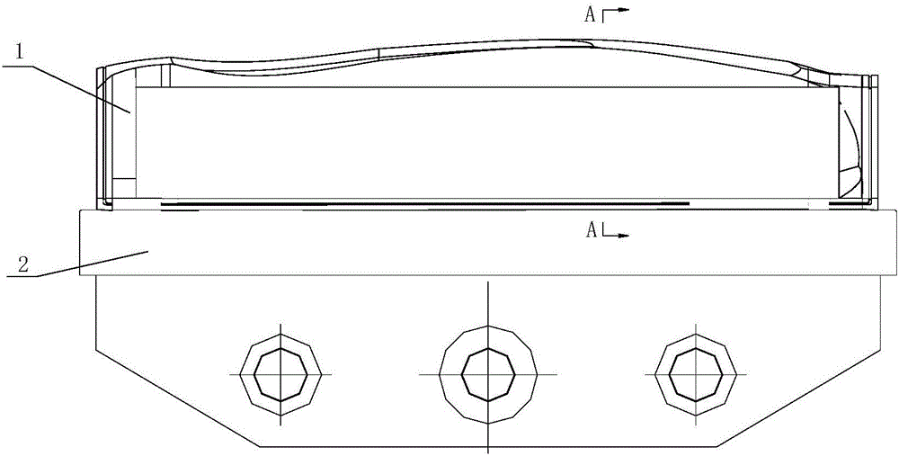 Tool for forming convex-concave multi-curvature type airplane skin product and composite forming technology