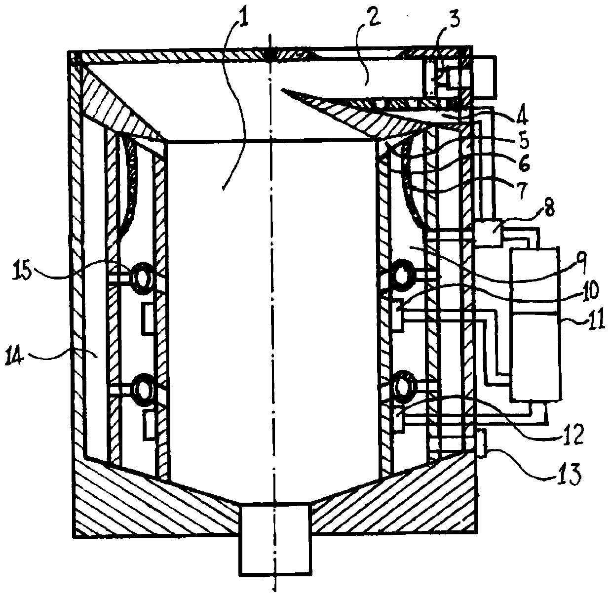 Waste pyrolysis extrusion sewage environmental protection treatment device