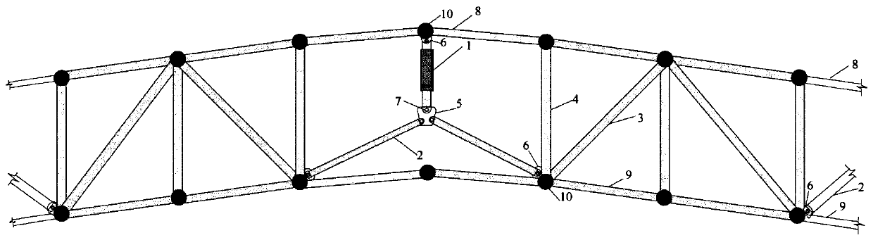 A Double-Layer Reticulated Shell Structure with Circumferential Toggle Composite Vibration Absorbing Supports