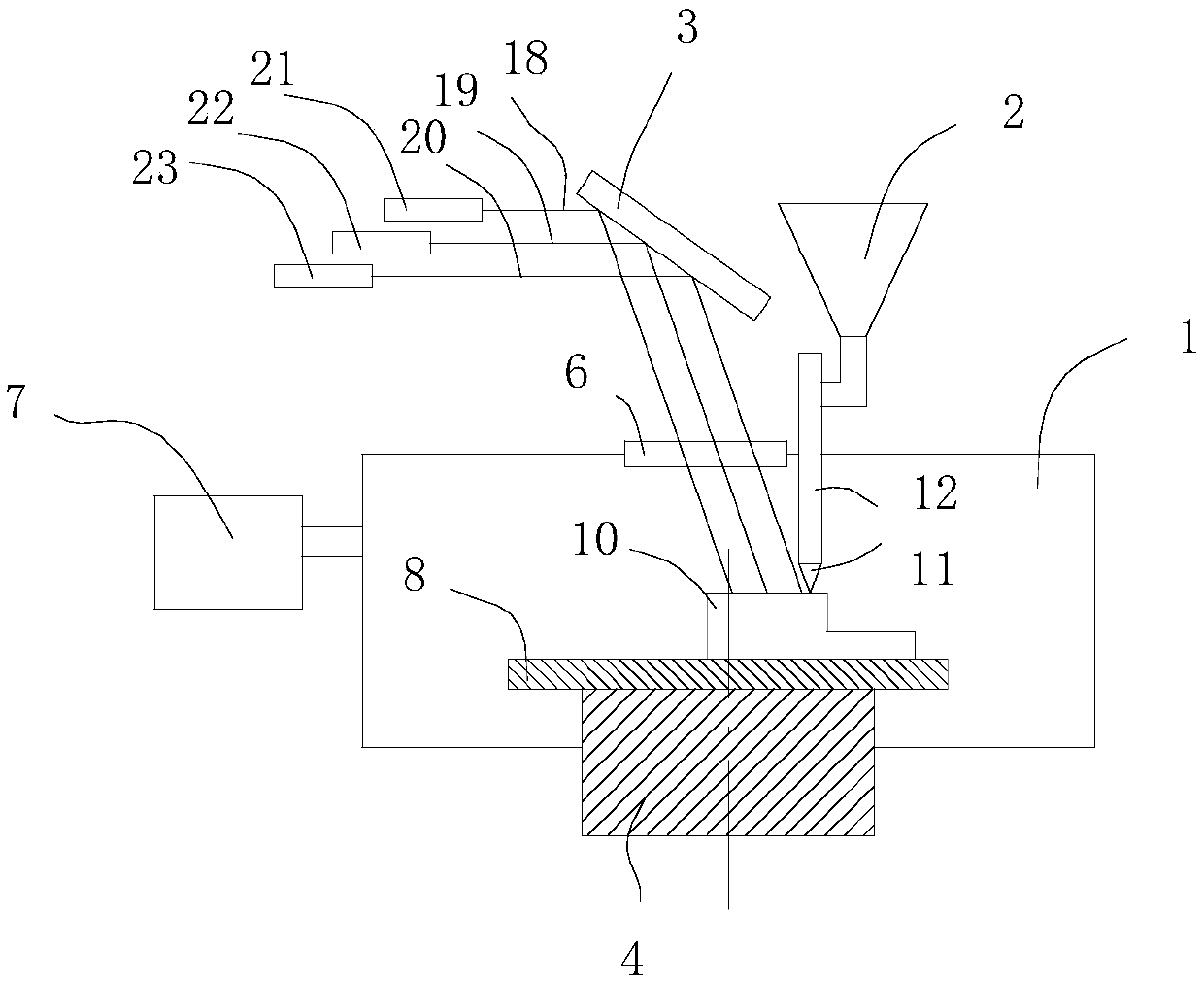 Metal part additive manufacturing method and corresponding equipment