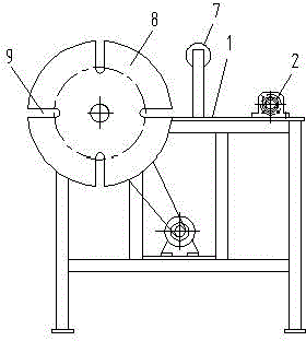 Insulation paper rewinding device