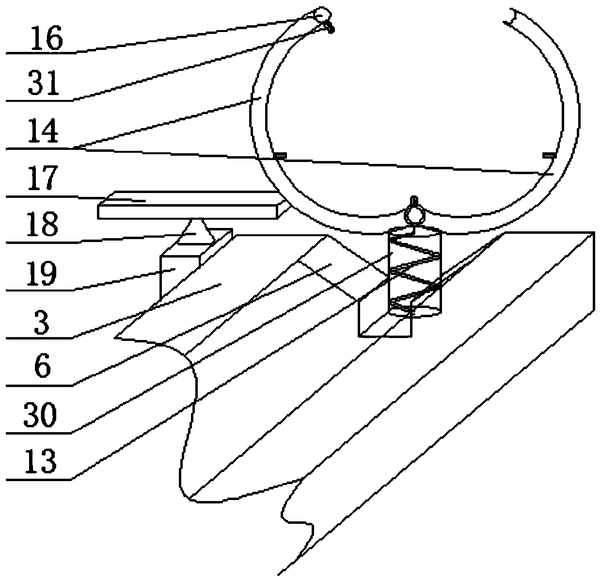 A household paper conveying device