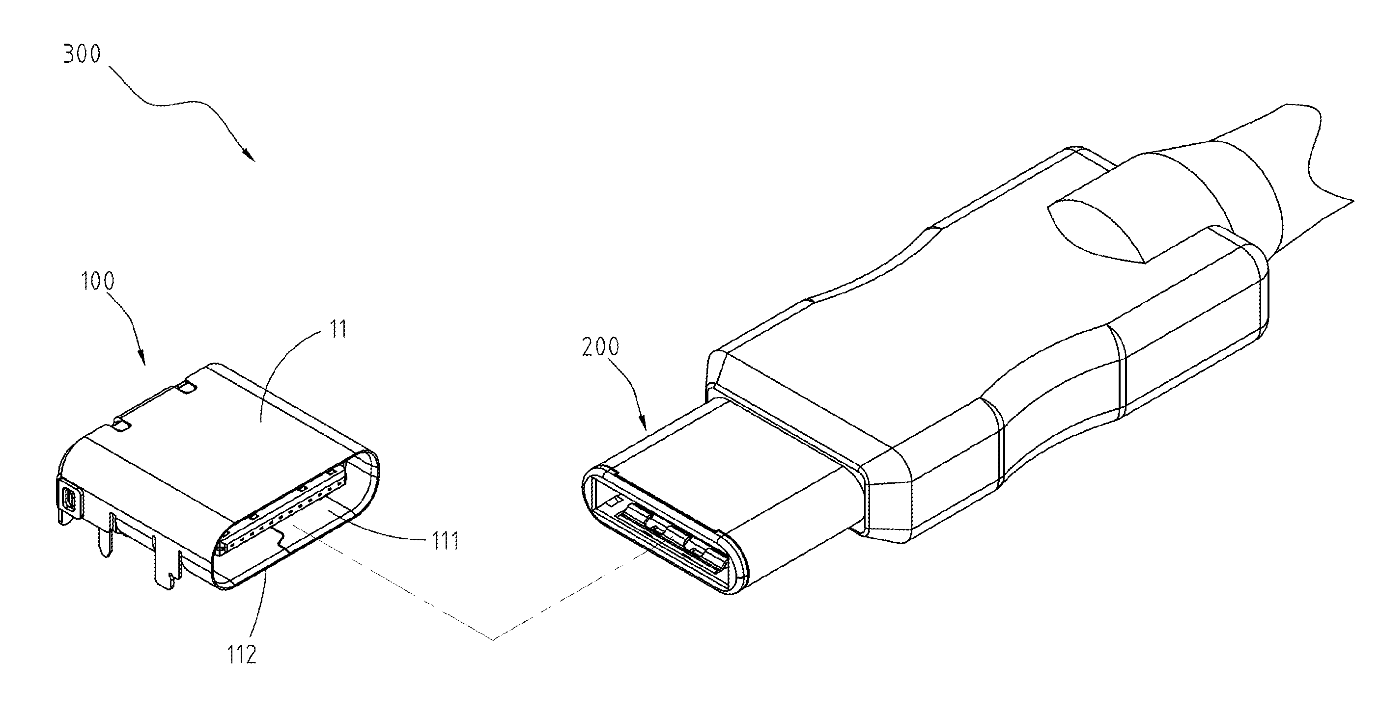 Electrical receptacle connector and electrical plug connector