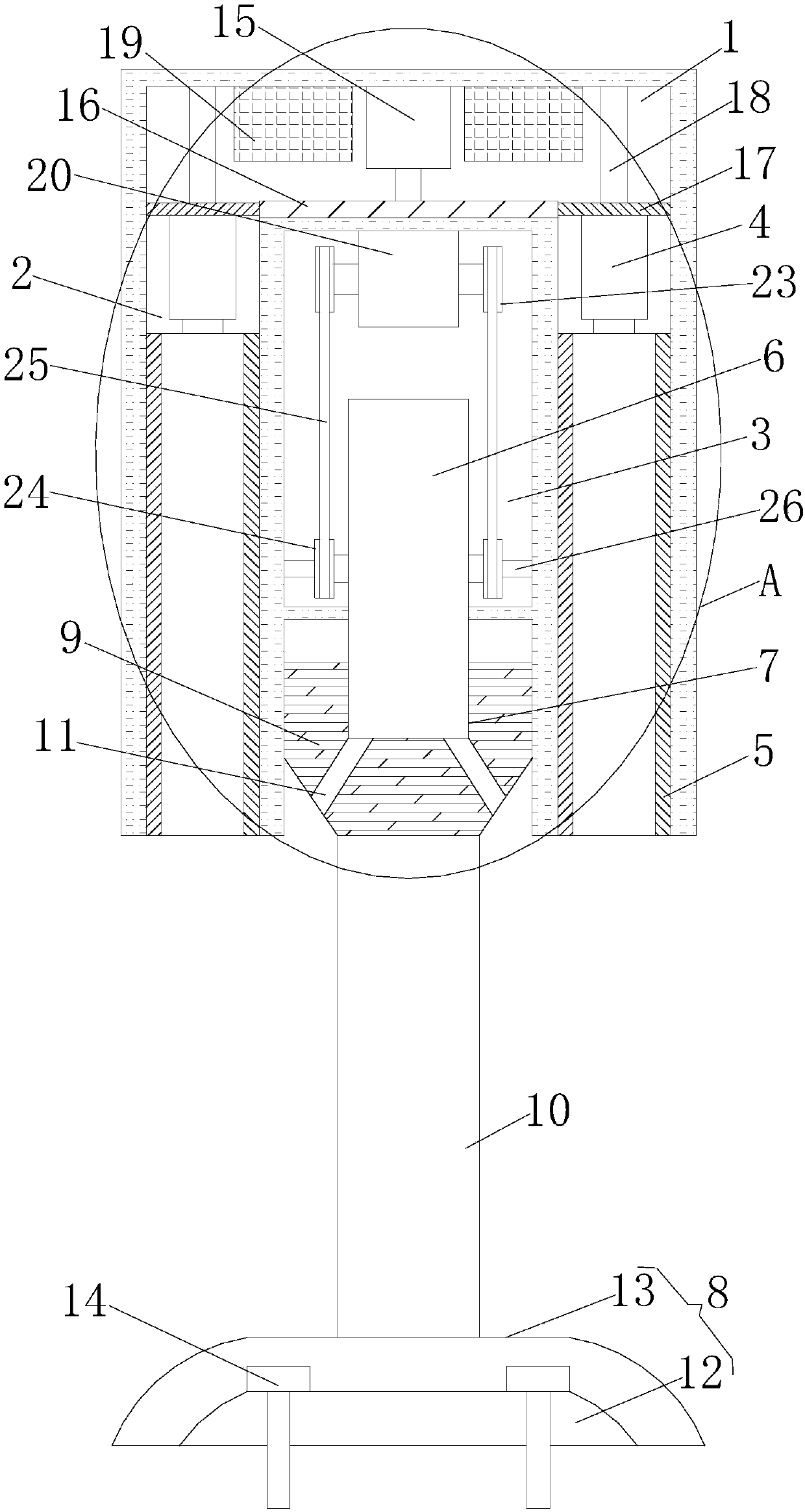 Fence with movable cleaning device