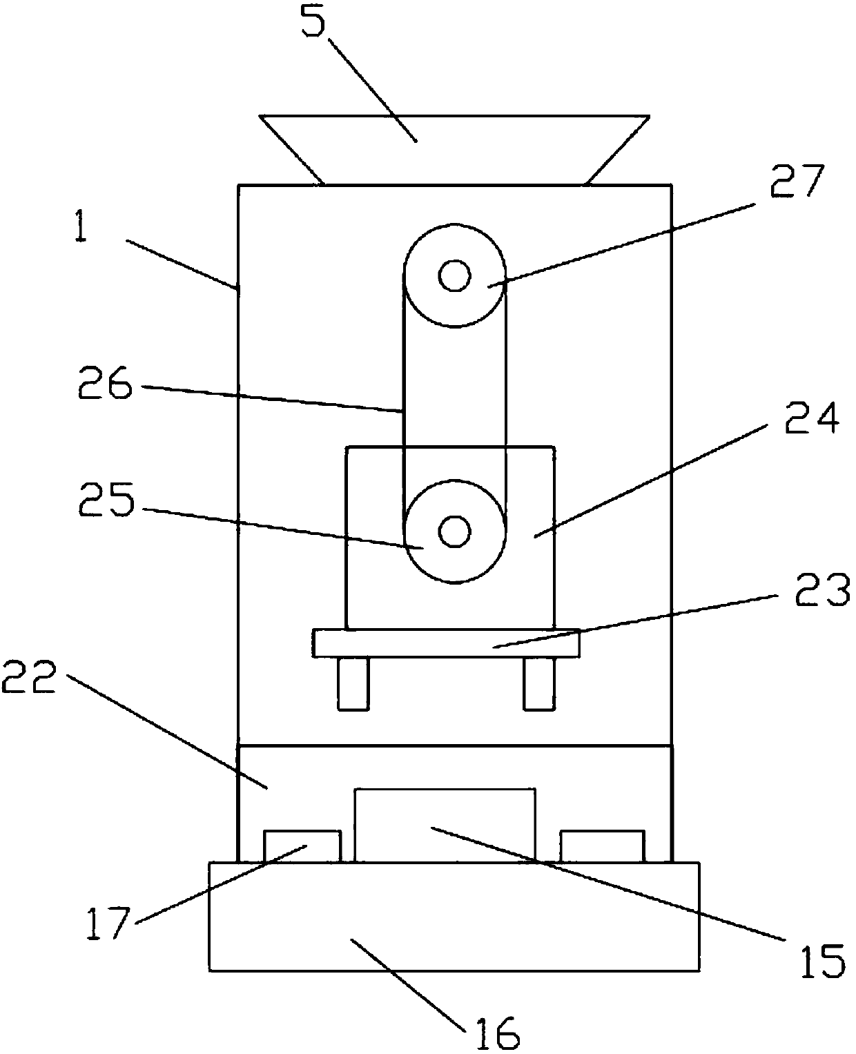 High-efficiency hulling and separating device of camellia oleifera fruit device