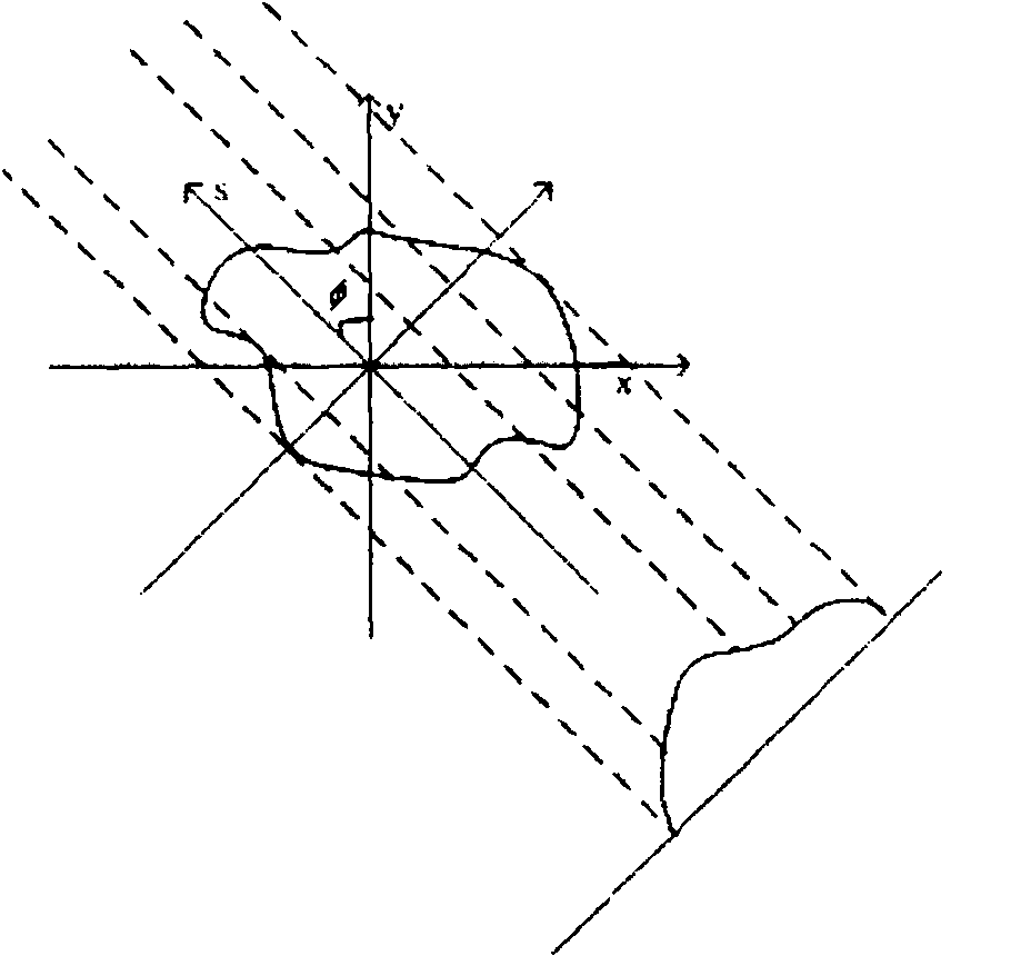 Double-fold back projection imaging method for reflection tomography laser radar