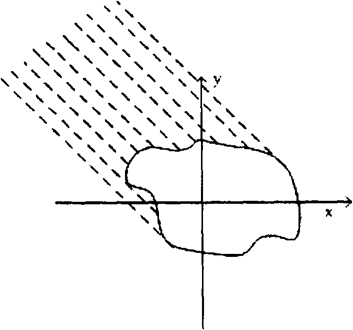 Double-fold back projection imaging method for reflection tomography laser radar