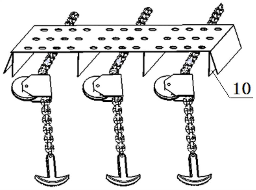 A semi-submersible drilling platform in polar ice area