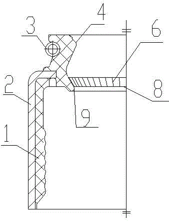 Low-friction air valve oil seal