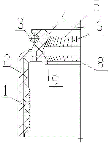 Low-friction air valve oil seal