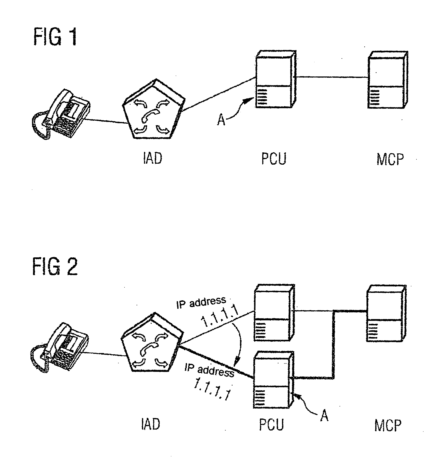 Method for processing a connection-mode ip connection according to non-availability situations