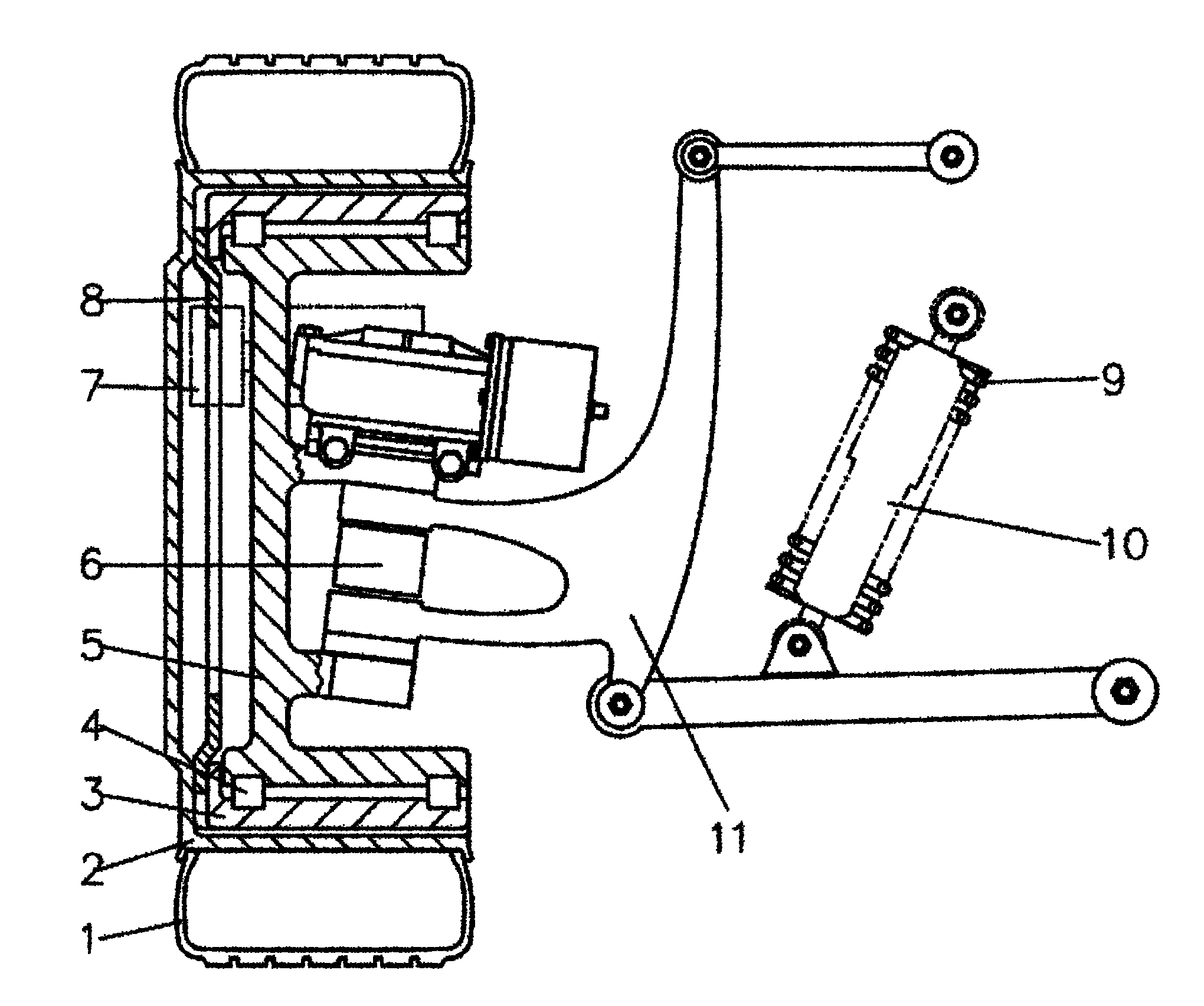 Wire controlled wheel independent steering execution mechanism and wheel assembly