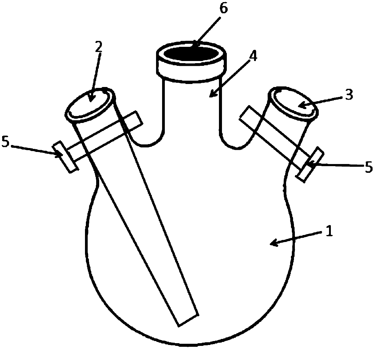 A device and method for simply preparing VOC gas