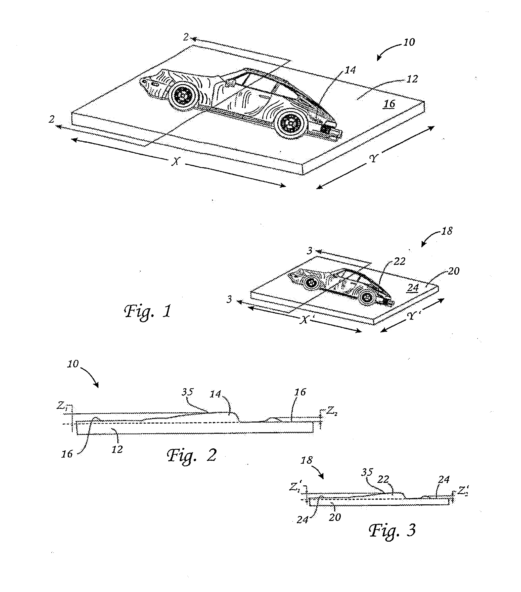 Method for the automated production of three-dimensional objects and textured substrates from two-dimensional or three-dimensional objects