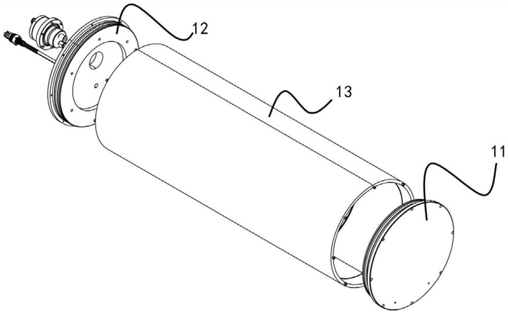 Underwater dissolved gas in-situ detection device and detection method thereof