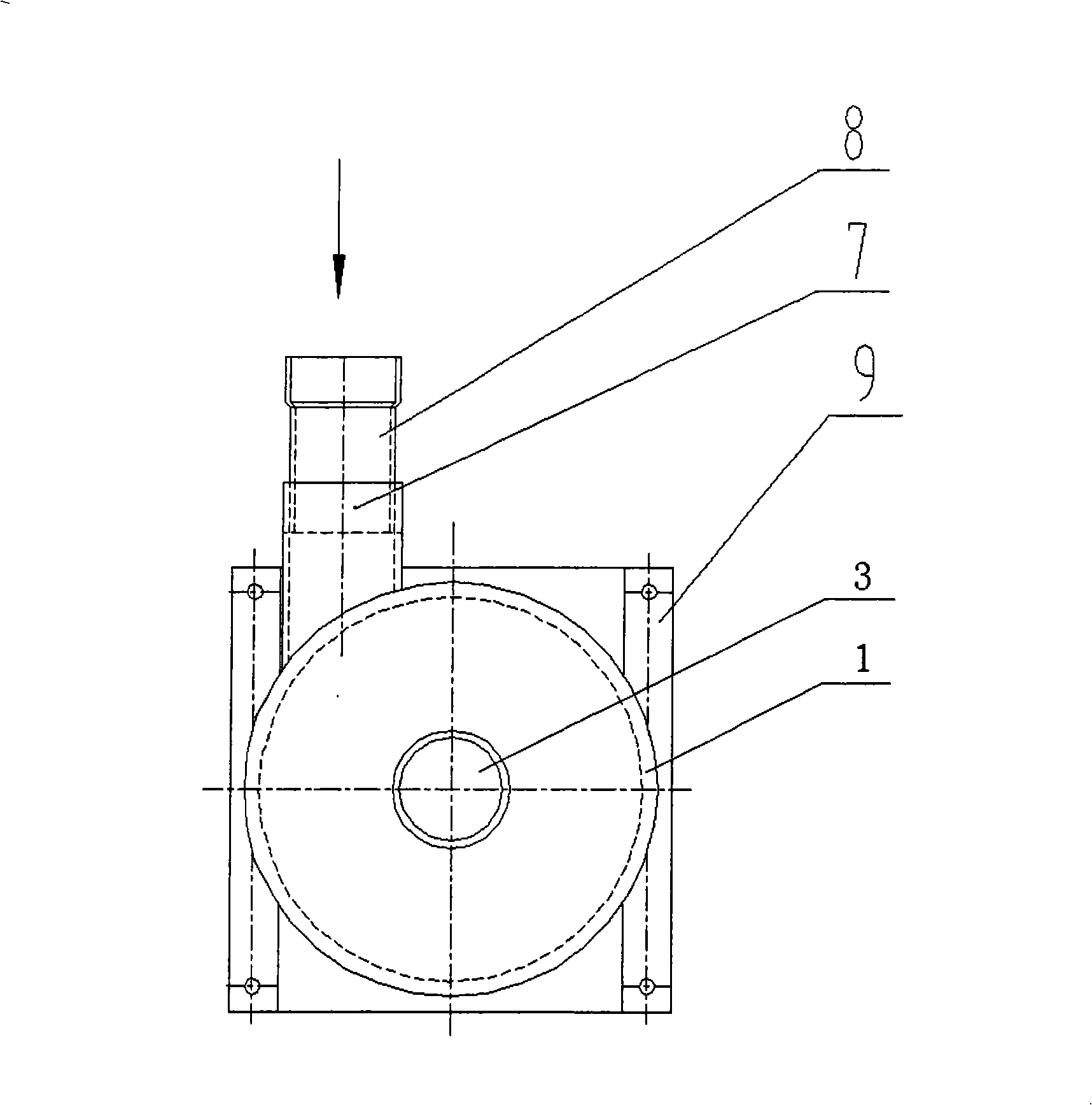 Gas-liquid separator for heat pump scavenging oil using siphon mode