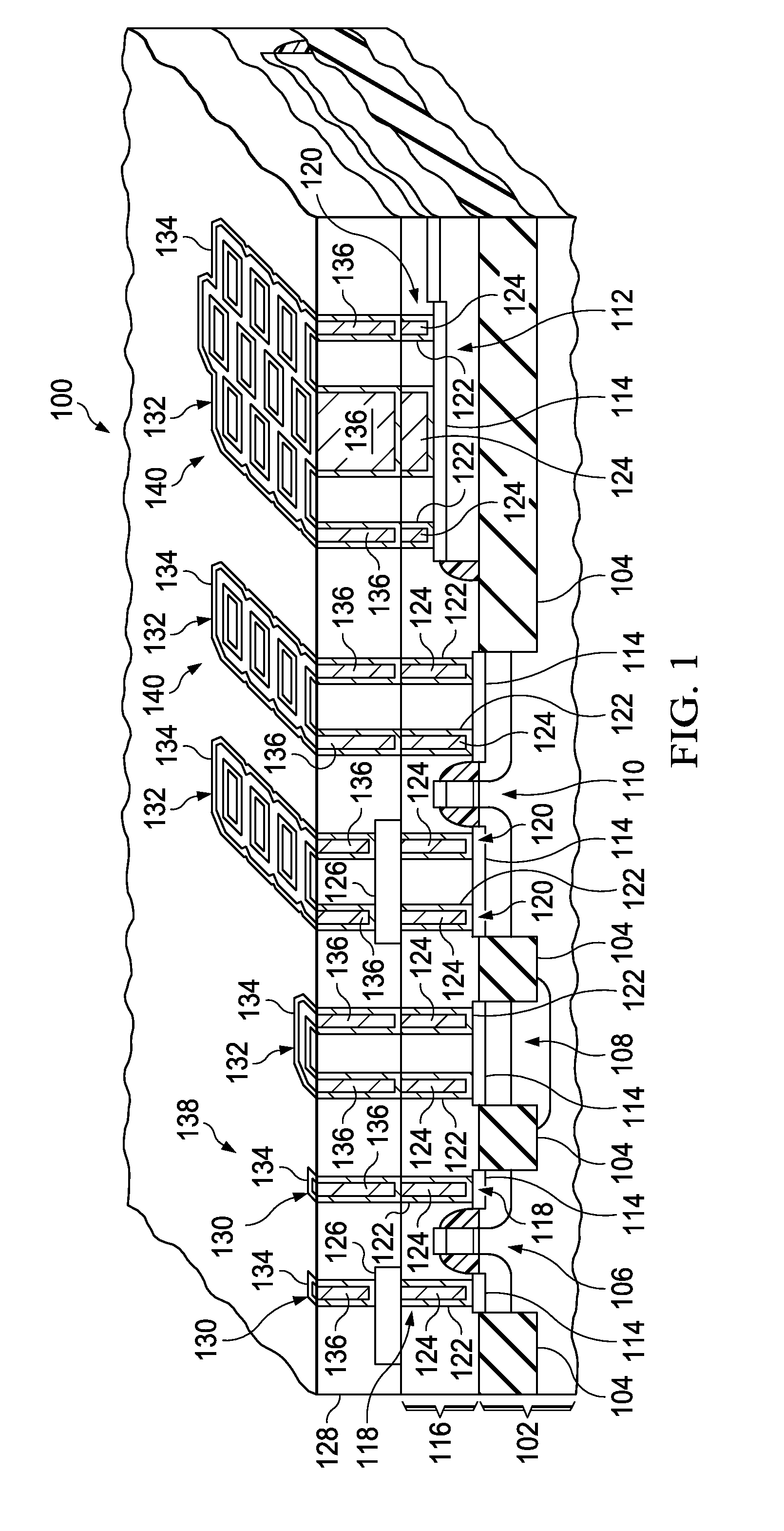 Low resistance stacked annular contact