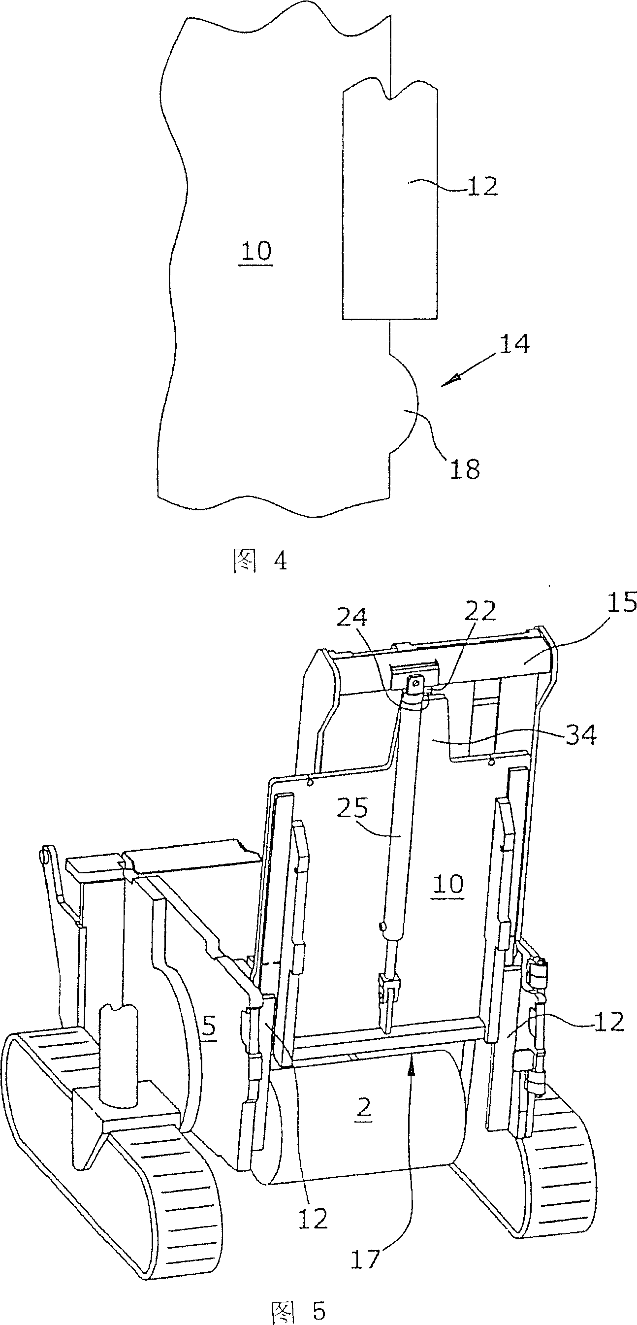 Scraping device for a cutting roller mounted in a construction machine