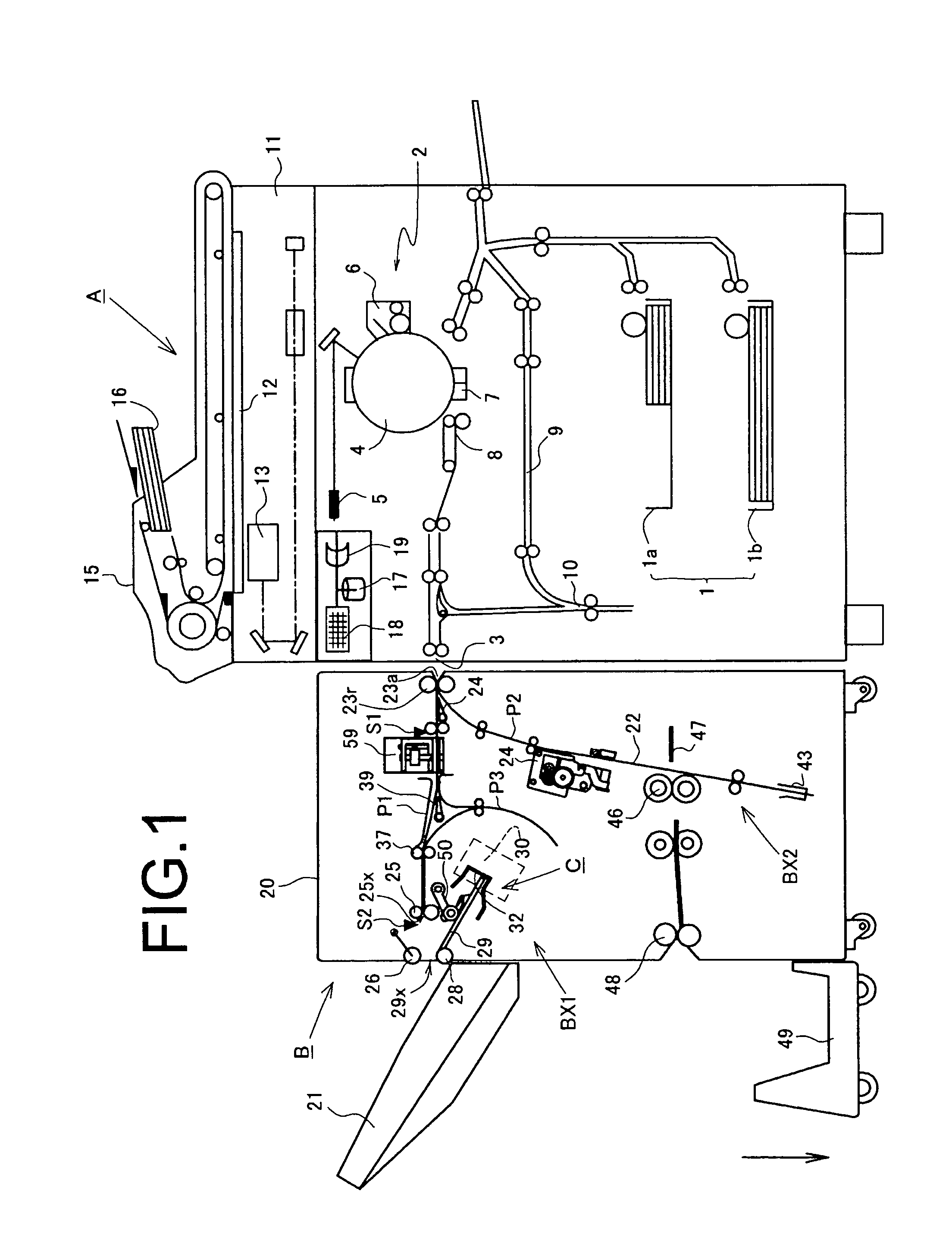 Sheet collecting apparatus, post processing apparatus and image formation system