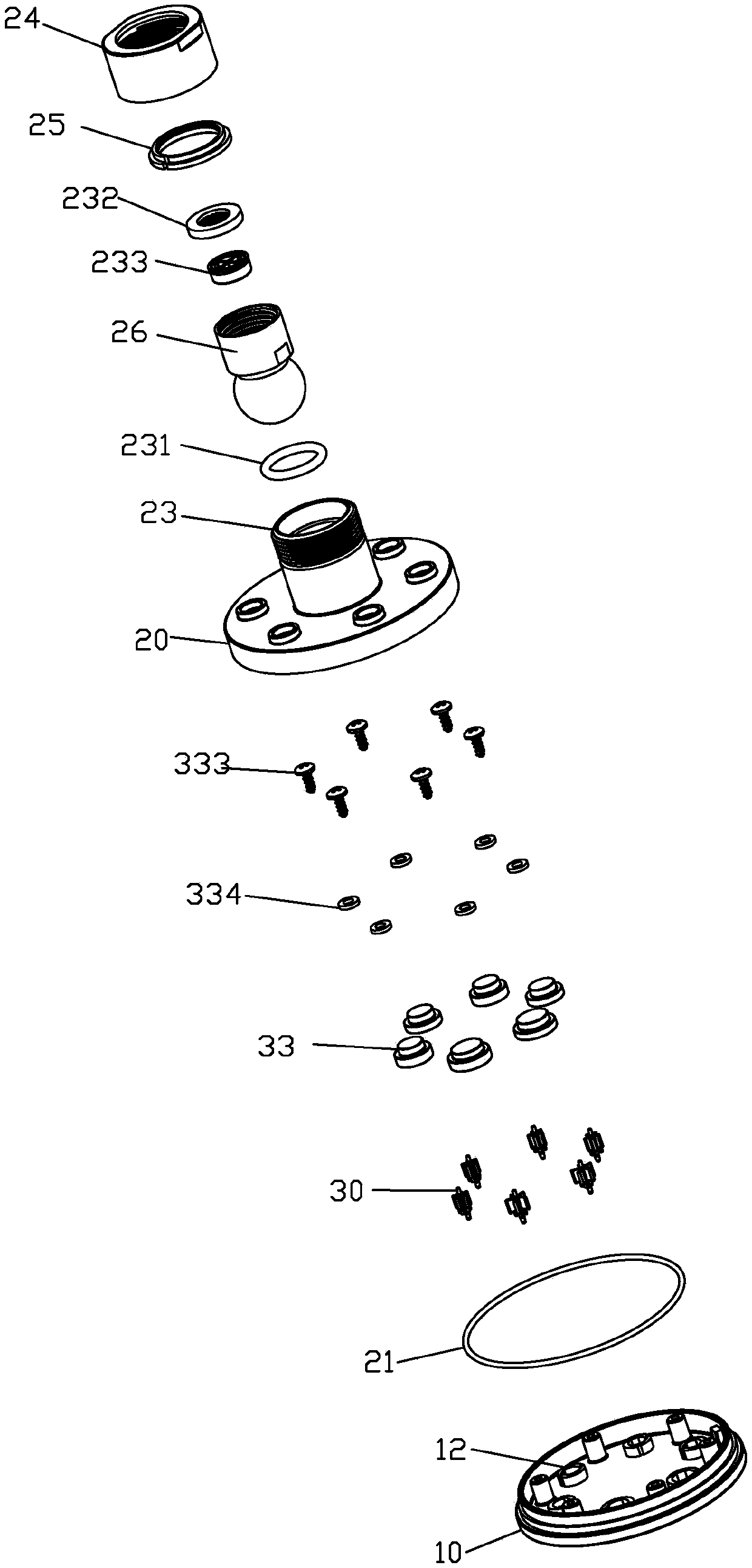 Water outlet device, water outlet unit and movable parts used in water outlet device