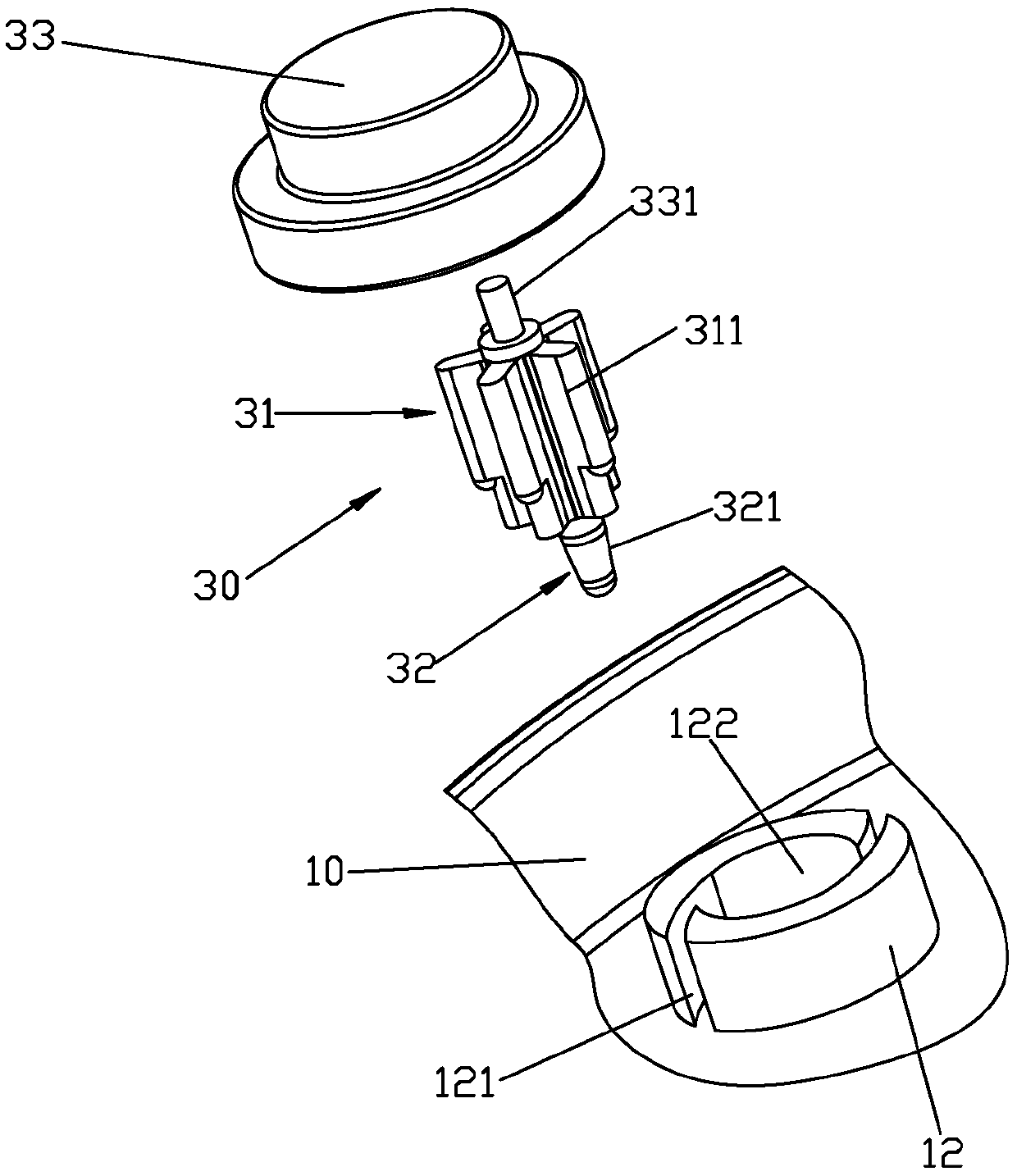 Water outlet device, water outlet unit and movable parts used in water outlet device