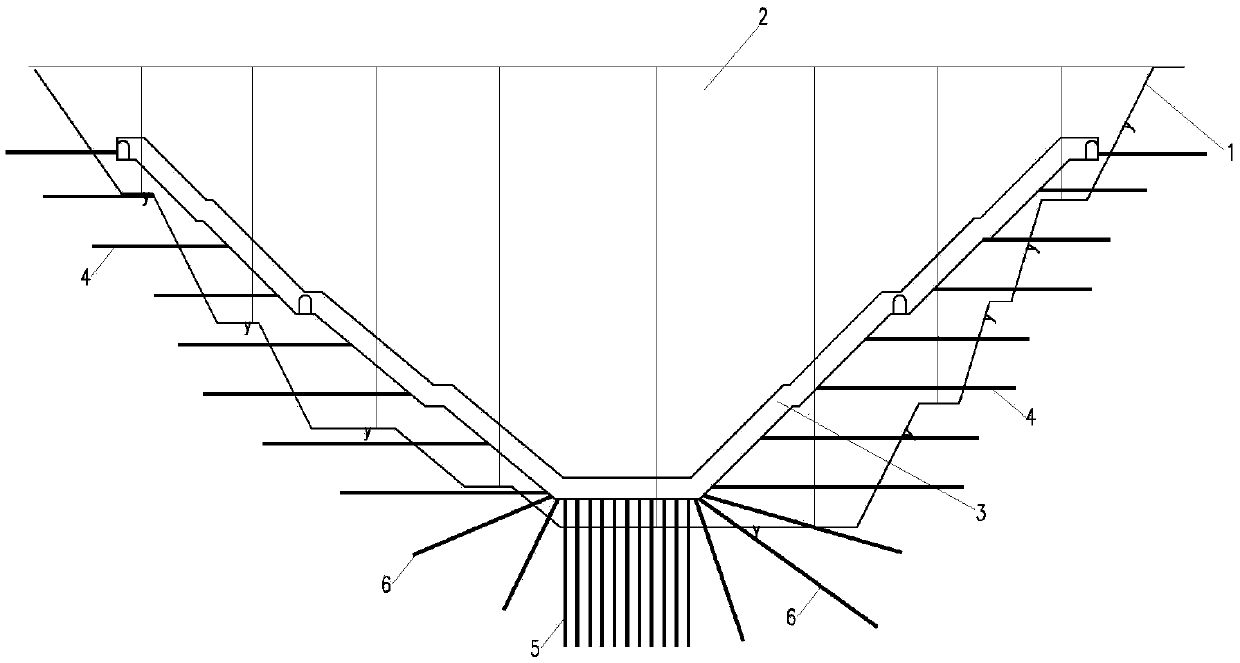 Concrete gravity dam foundation drainage hole structure and construction method thereof