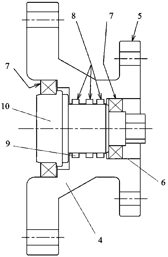 The direct connection structure of the operating mechanism of the switchgear