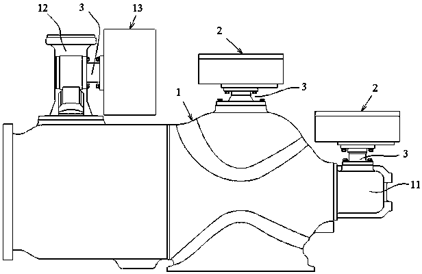 The direct connection structure of the operating mechanism of the switchgear