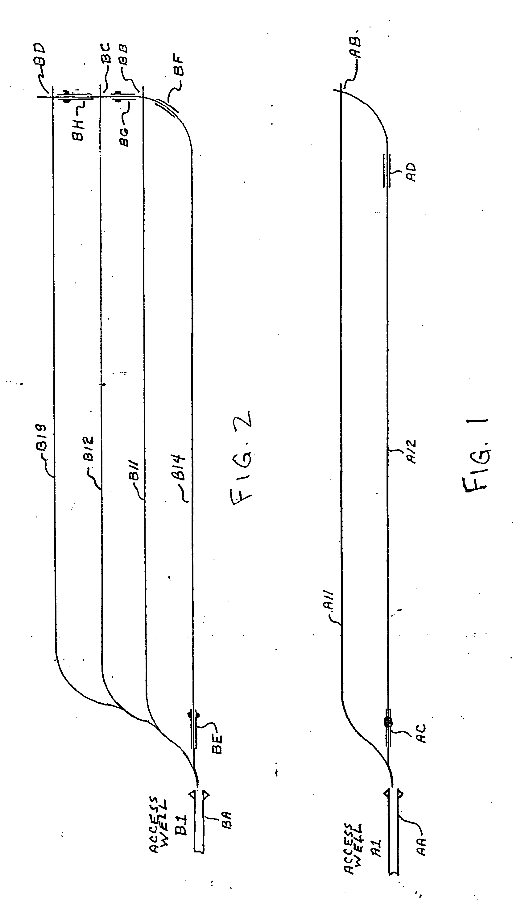 Methods for constructing underground borehole configurations and related solution mining methods
