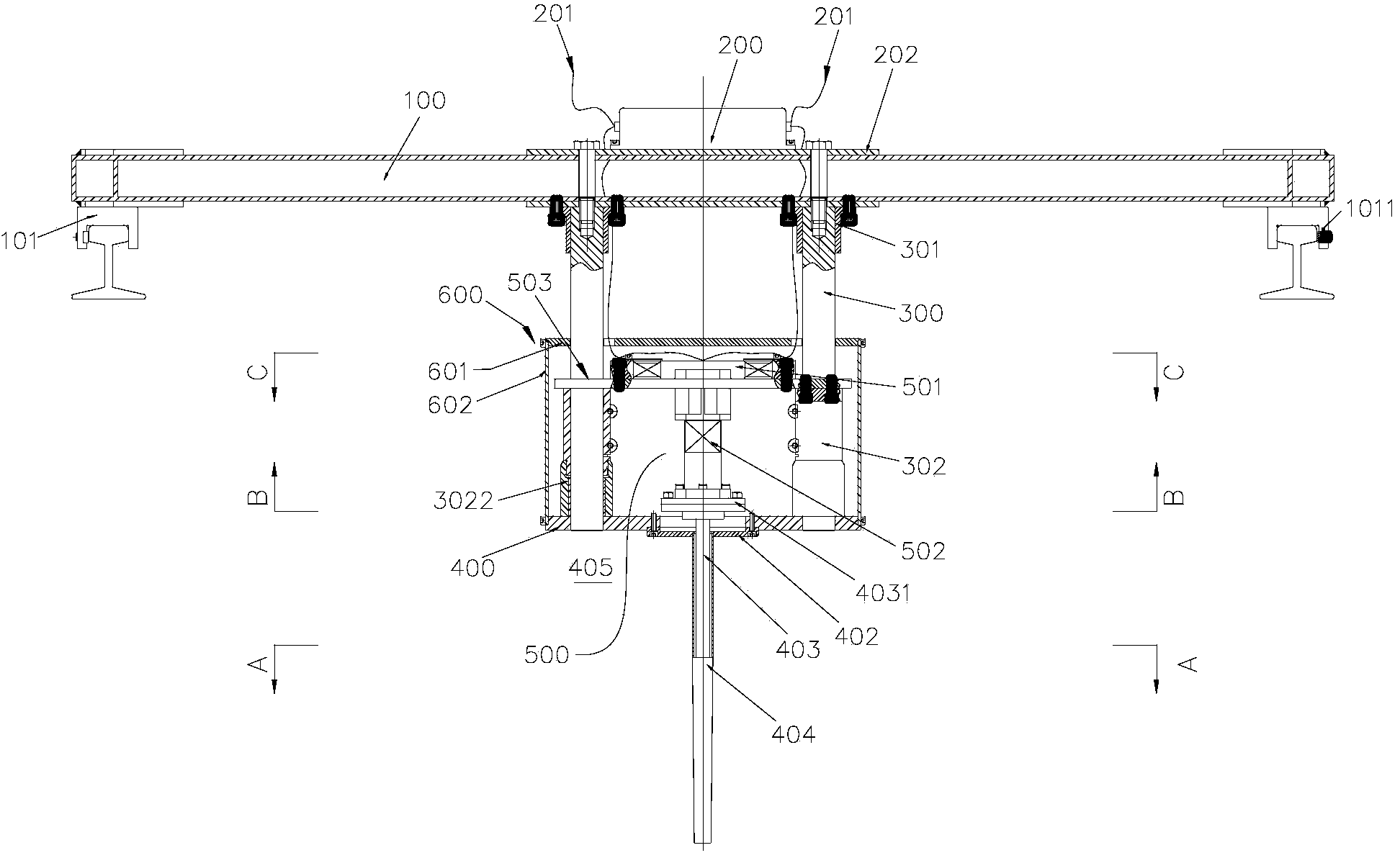 Device for analyzing stress conditions of test model in circulating water channel